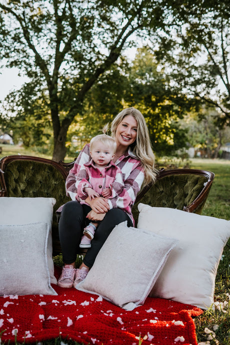 Mother and child wearing Honeydew USA's Fall-Winter collection