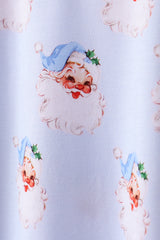 Blue santa bamboo pajama set