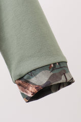 Camouflage dog hunting applique romper
