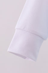 Blue heart french knot romper