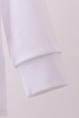 Blue heart french knot button down top