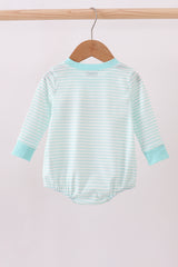 Blue bear embroidery bubble