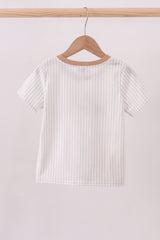 Brown alpaca embroidery top