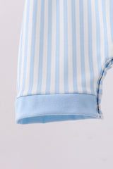 Blue I love MAMA smocked jonjon