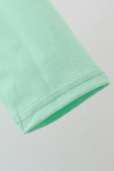 Green parade embroidery gingham dress