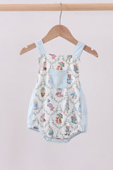 Blue bunny print bubble