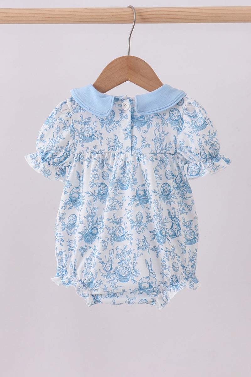 Blue bunny egg bubble