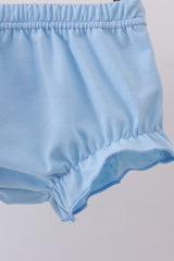 Blue bunny egg bloomer set