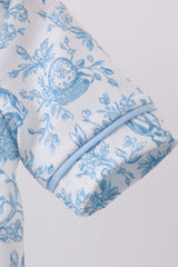 Blue bunny egg bubble