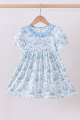 Blue bunny egg ruffle dress