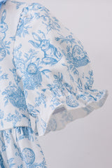 Blue bunny egg ruffle dress