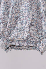 Floral bunny smocked bubble