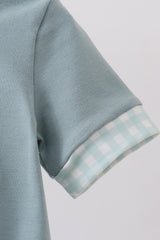 Blue bunny embroidery bubble