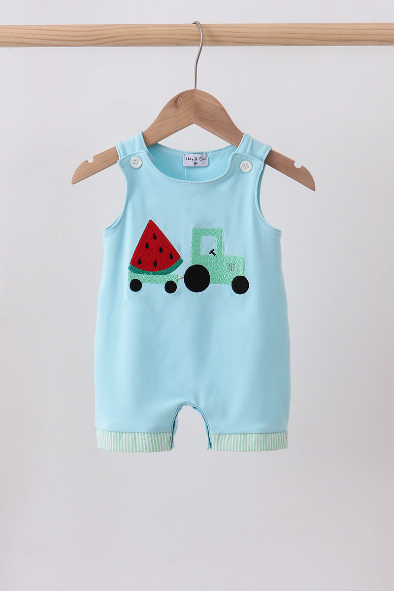 Blue watermelon truck seersucker jonjon