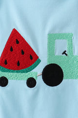 Blue watermelon truck seersucker jonjon