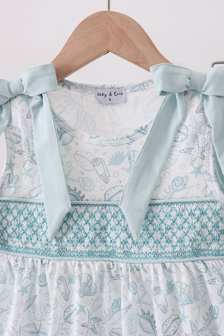 Sea shell  ruffle shorts set