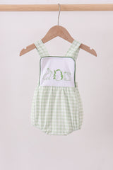 Bunny embroidery gingham bubble