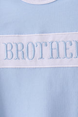 Blue brother embroidery gown