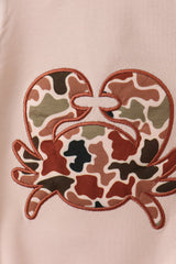 Camouflage crab applique bubble