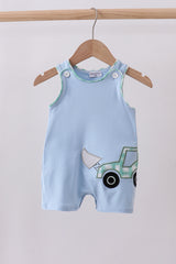 Blue engineering vehicle applique jonjon