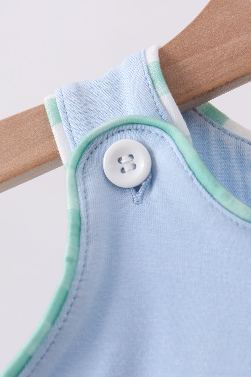 Blue engineering vehicle applique jonjon