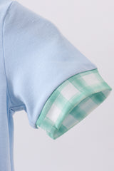 Blue engineering vehicle applique bubble