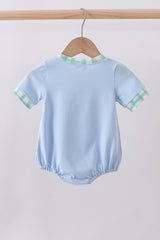 Blue engineering vehicle applique bubble