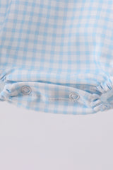 Blue watermelon embroidery bubble