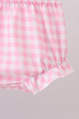 Blue sailboat embroidery jacquard bloomer set