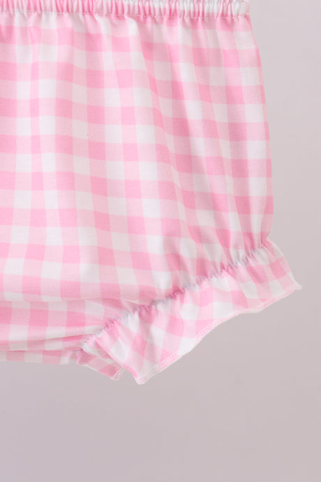 Blue sailboat embroidery jacquard bloomer set