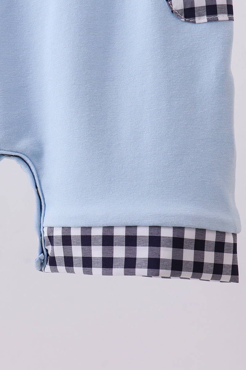 Blue sailboat embroidery jonjon