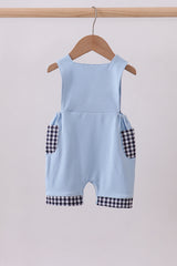 Blue sailboat embroidery jonjon