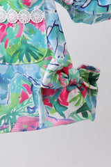 Green tropical garden bow bloomer set