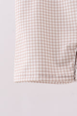 Sports ball embroidery gingham jonjon