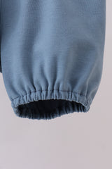 Navy bunny embroidery peter pan collar bloomer set