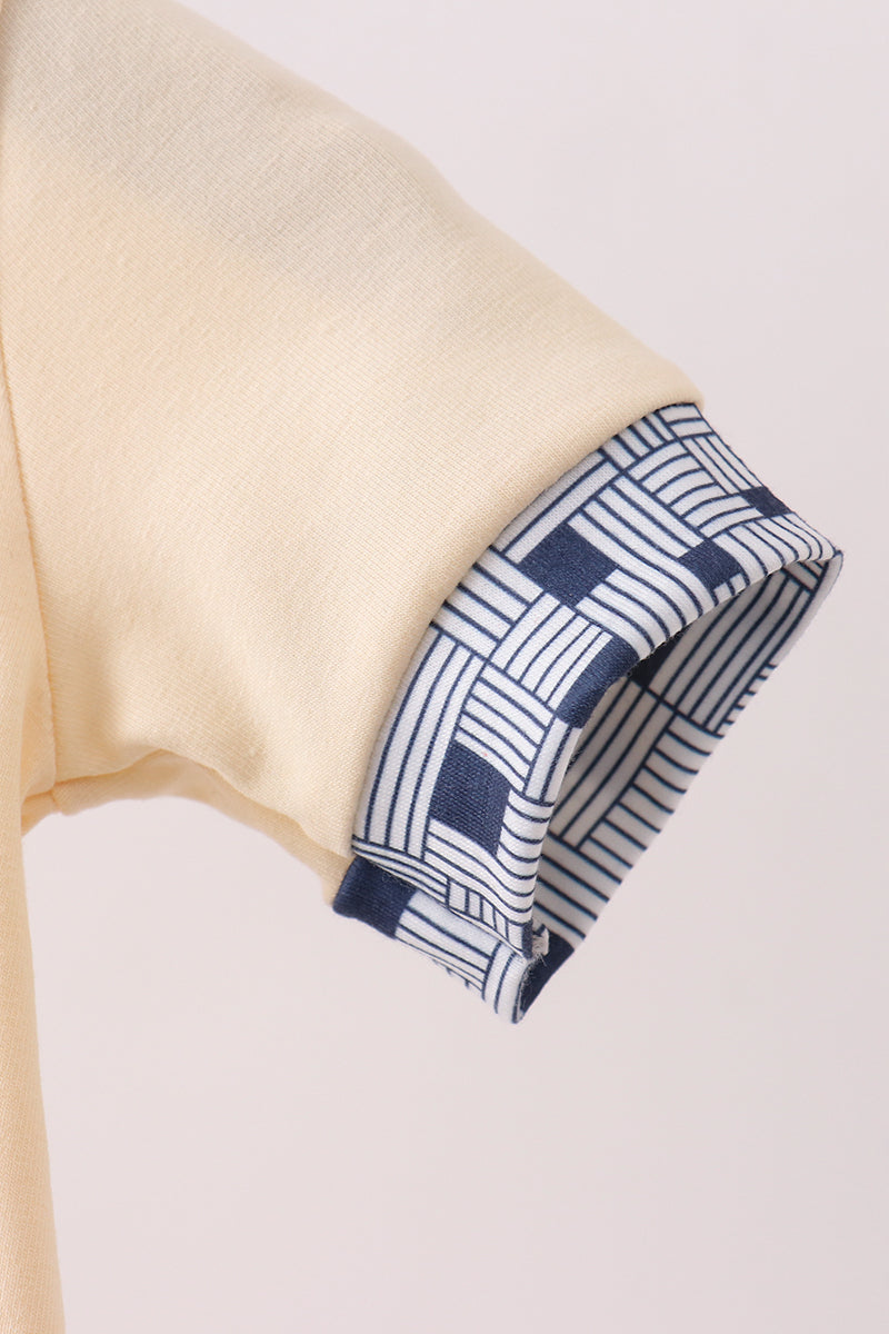 Khak boot applique bubble