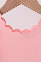 Pink scalloped active mom&me dress