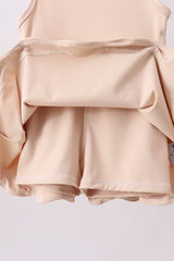 Cream scalloped active dress