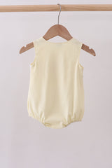 Yellow cross sheep embroidery bubble