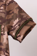Camouflage print pocket bubble