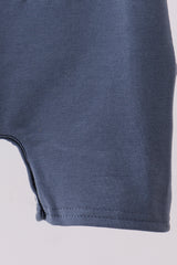 Blue puppy applique romper