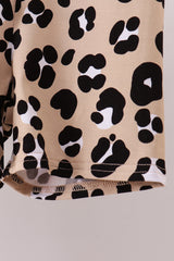 Leopard bamboo pajama set