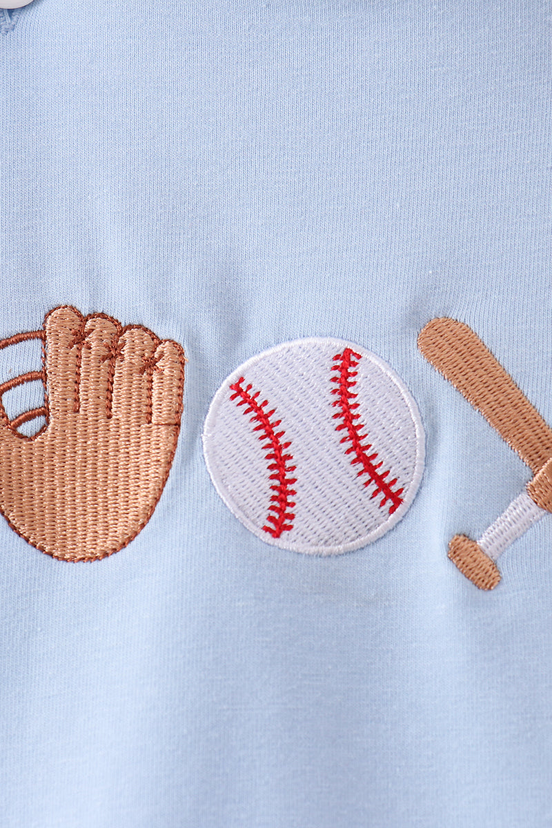 Blue baseball applique jonjon