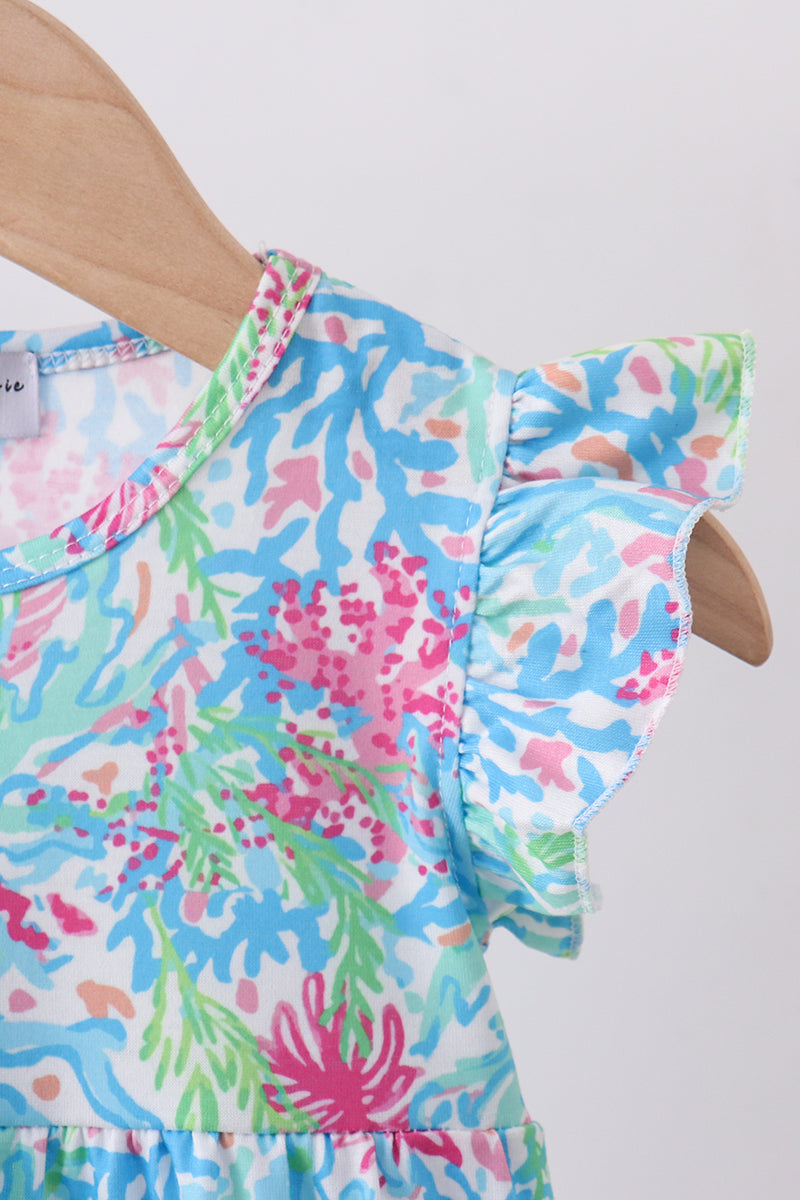 Mint island bloom ruffle bubble