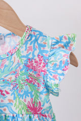 Mint island bloom ruffle bubble