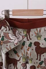 Duck dog hunting bamboo pajama set