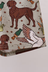 Duck dog hunting bamboo pajama set