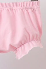Blue Stripe Bow Bloomer Set