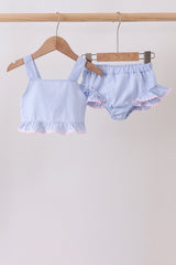 Blue Stripe 2pc Swimsuit