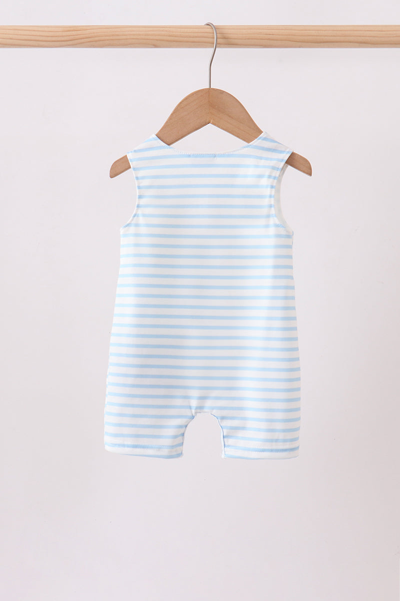 Blue Sports Ball Stripe Applique Jon